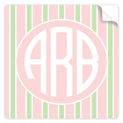 cabana monogram stickers