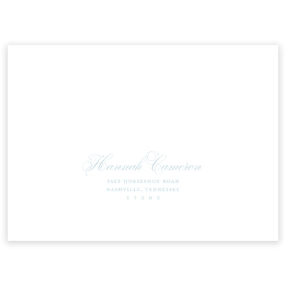 blue rocking horse baby shower invitation