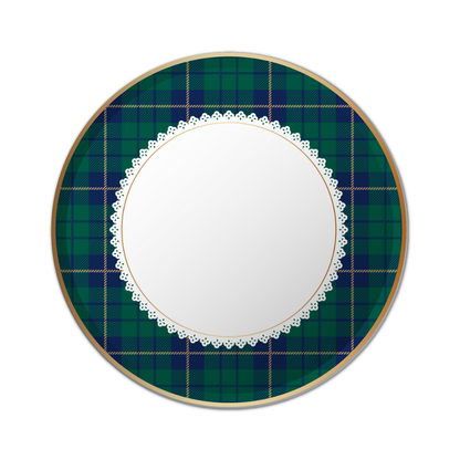 Tartan Christmas - Plaid Christmas Plates - Dinner Plate