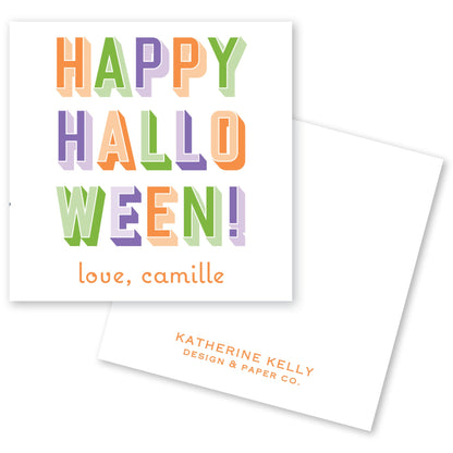 multi shaded halloween card