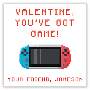 game on valentine printable