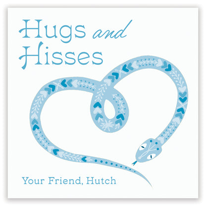 hugs & hisses valentine blue