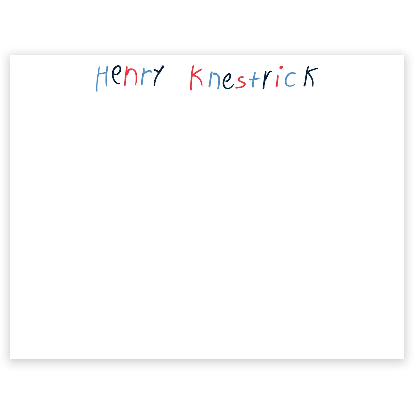 little hands notecard