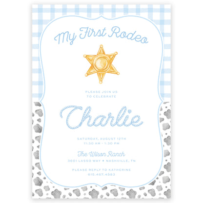 rodeo birthday invitation