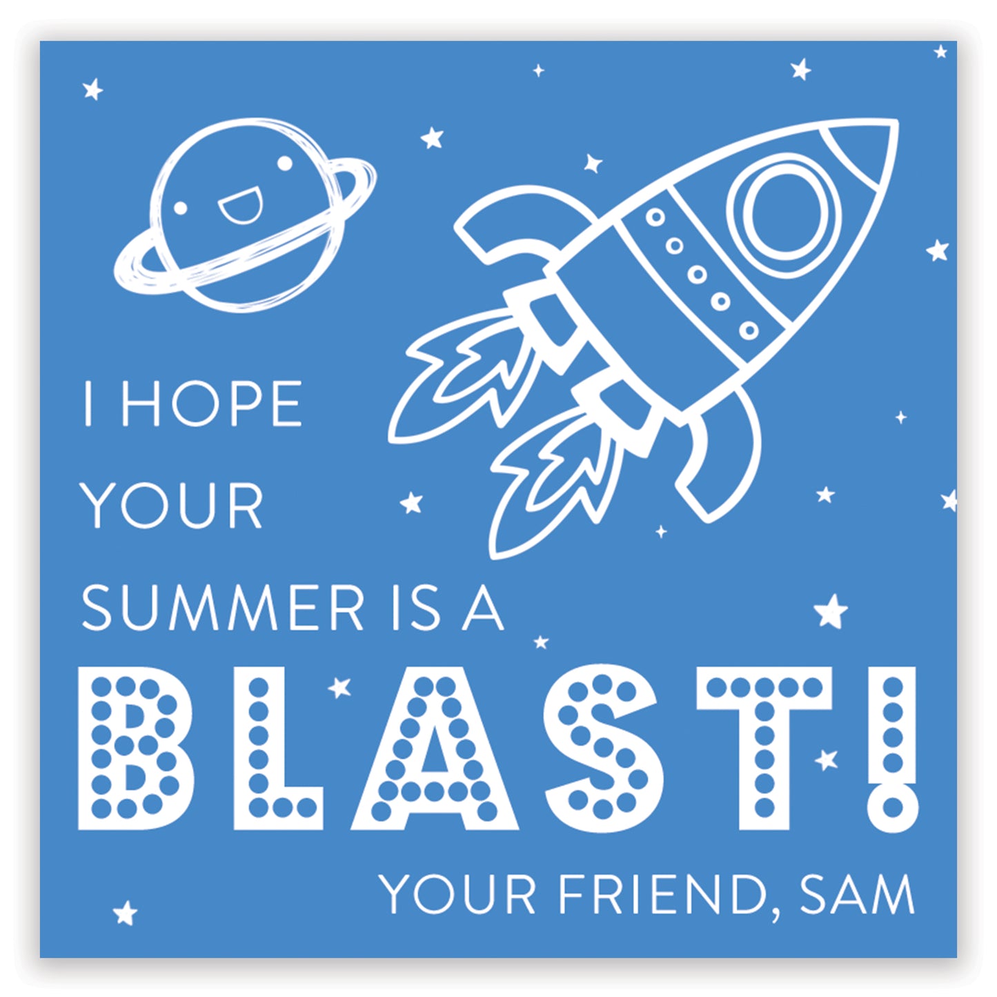 outer space enclosure card