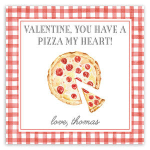 red pizza valentine printable