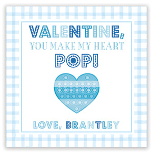 blue pop-it valentine printable