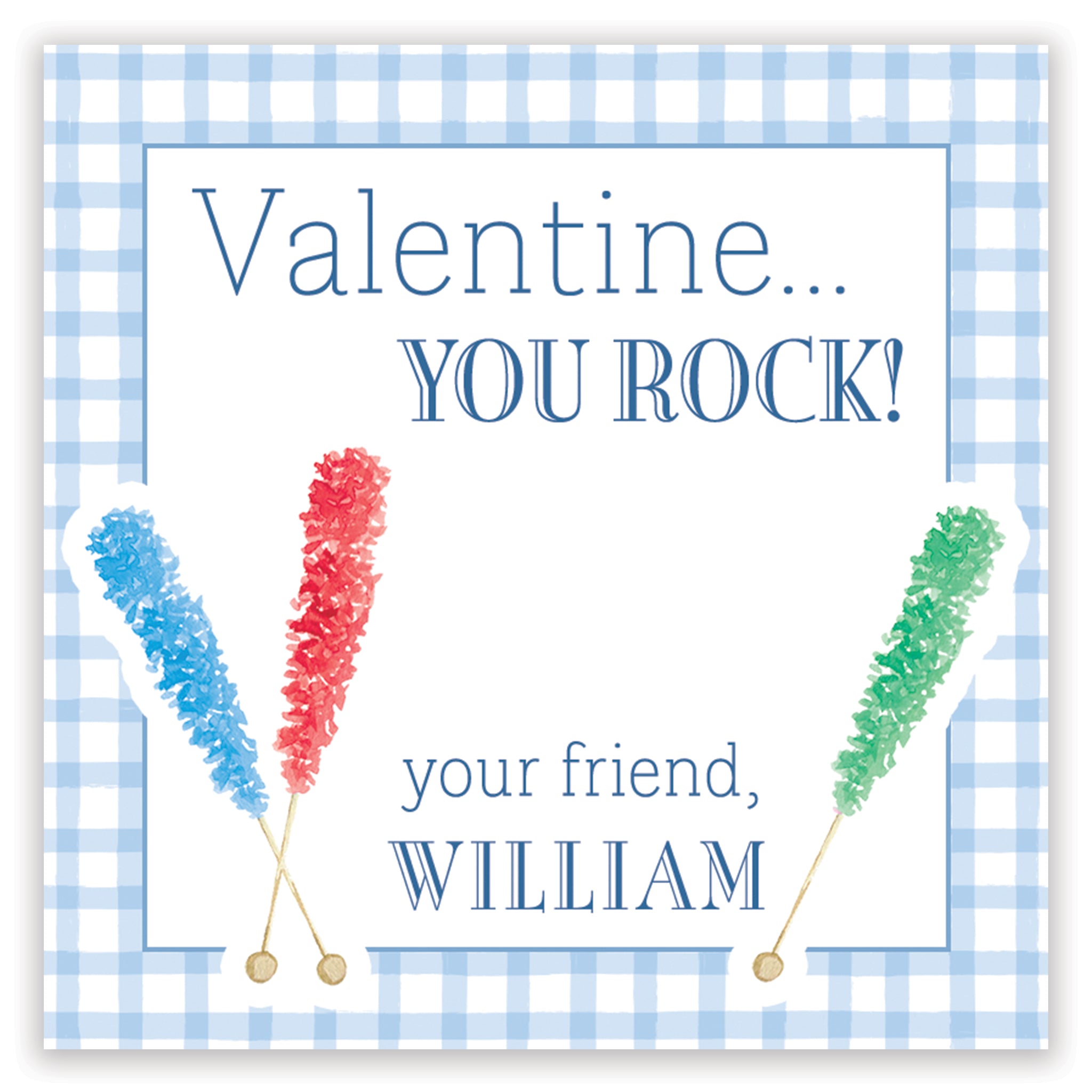 blue rock candy valentine printable