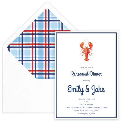 lobster boil shower invitation