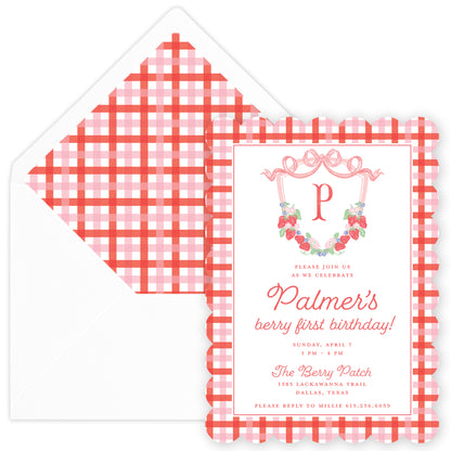 berry sweet party invitation