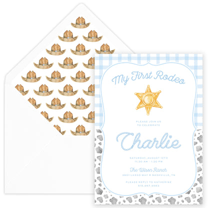 rodeo birthday invitation