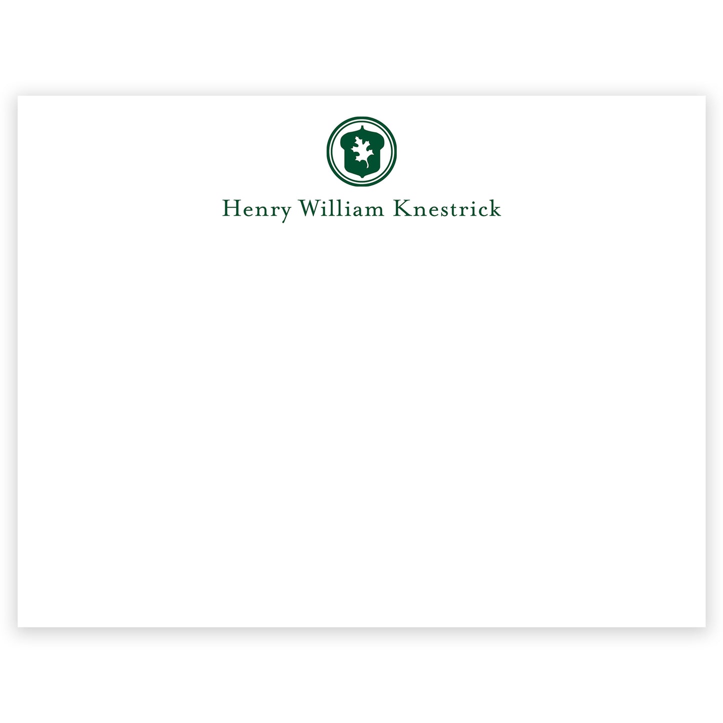 oak hill school personalized notecard