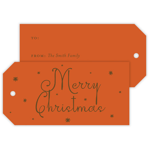 marmalade christmas drip personalized gift tag