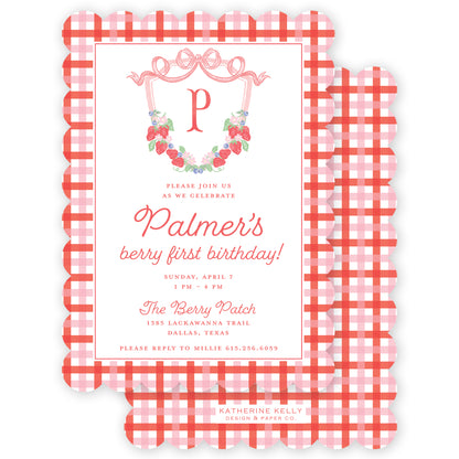 berry sweet party invitation