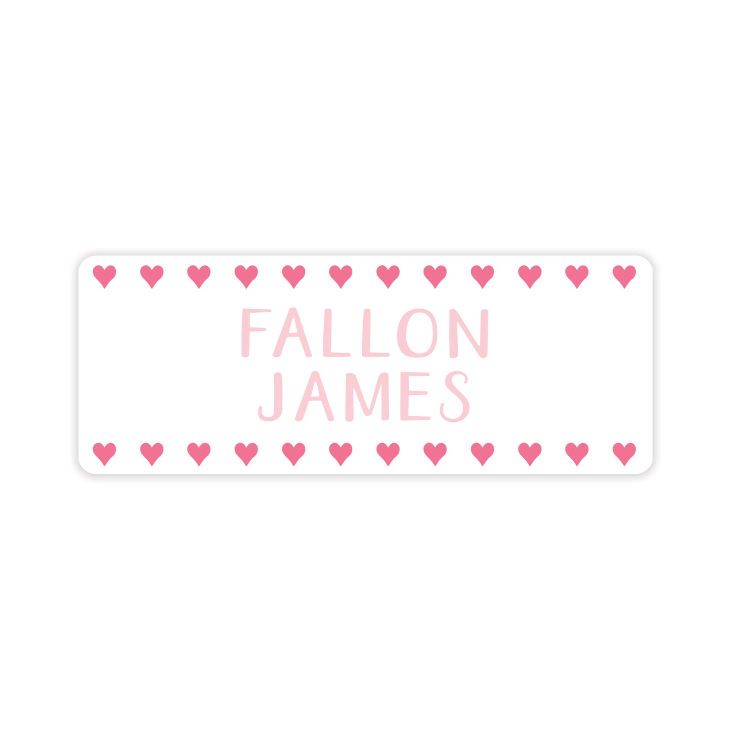 hearts vinyl school labels