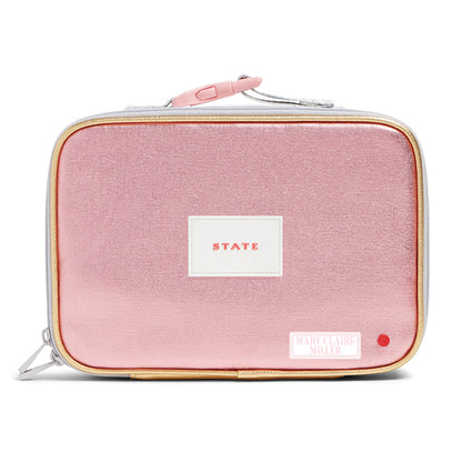 pink stripe vinyl school labels