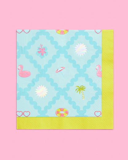 Pool Party Napkins - 24 paper napkins