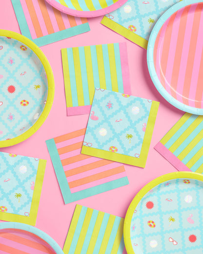 Pool Party Napkins - 24 paper napkins