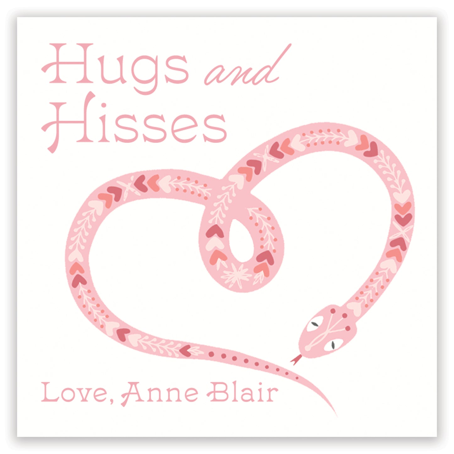 hugs & hisses valentine pink