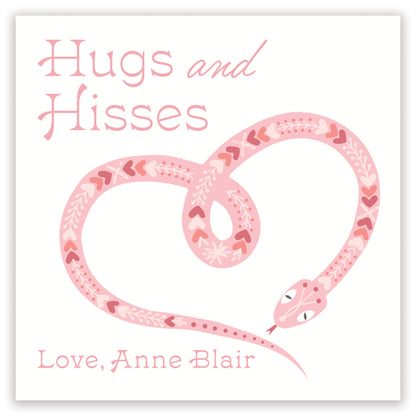 hugs & hisses valentine pink
