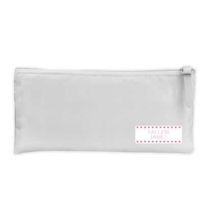 hearts vinyl school labels