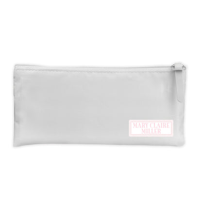 pink stripe vinyl school labels