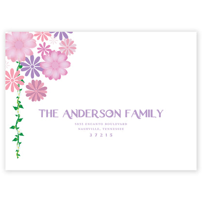 did someone say flowers? birthday invitation