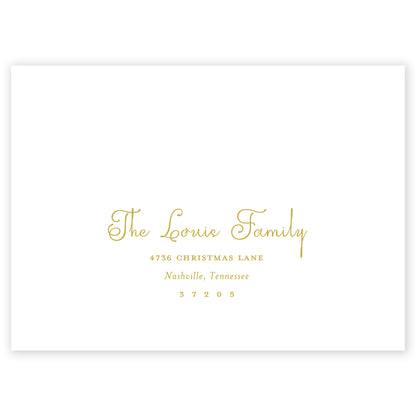 forest merry christmas drip holiday card