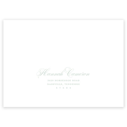 sage rocking horse baby shower invitation