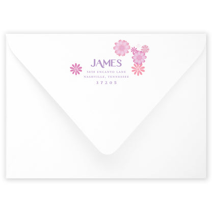 did someone say flowers? birthday invitation