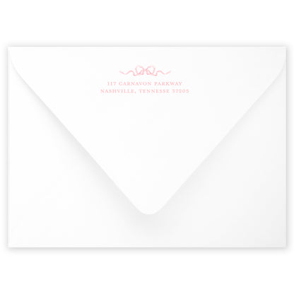 baby pink vine holiday card