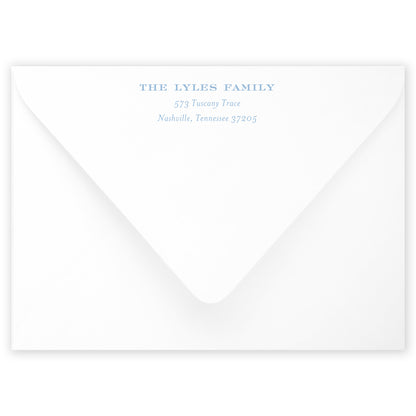 dark blue tuscan tile holiday card