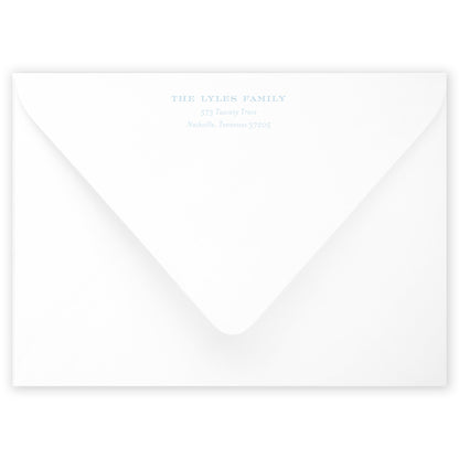 blue landscape tuscan tile holiday card