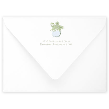 blue trellis party invitation