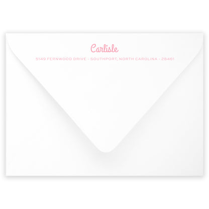 cabana stripe birthday invitation