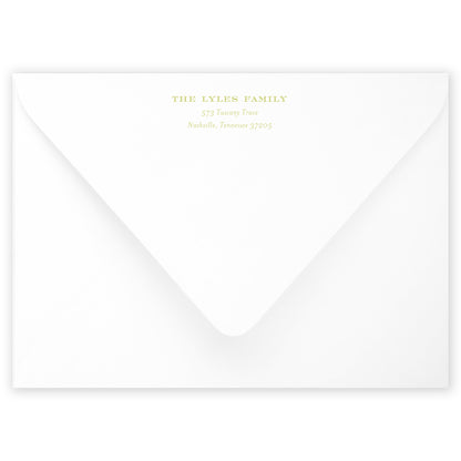 chartreuse tuscan tile holiday card
