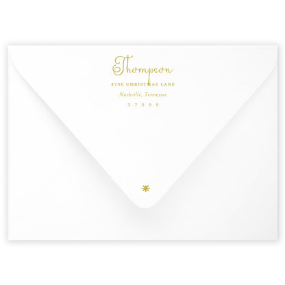 forest merry christmas drip holiday card