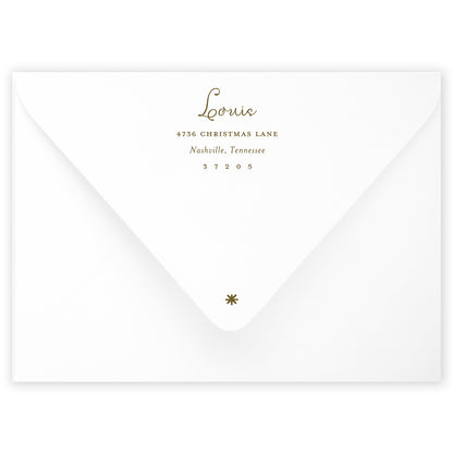 teal merry christmas drip holiday card