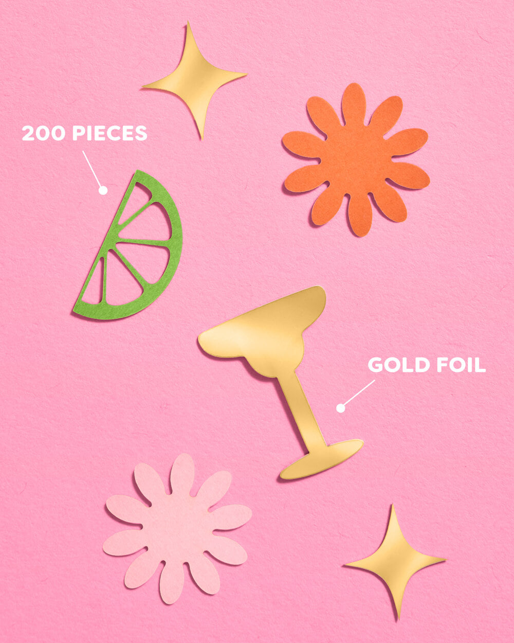 Margs Confetti - 200 pc foil confetti