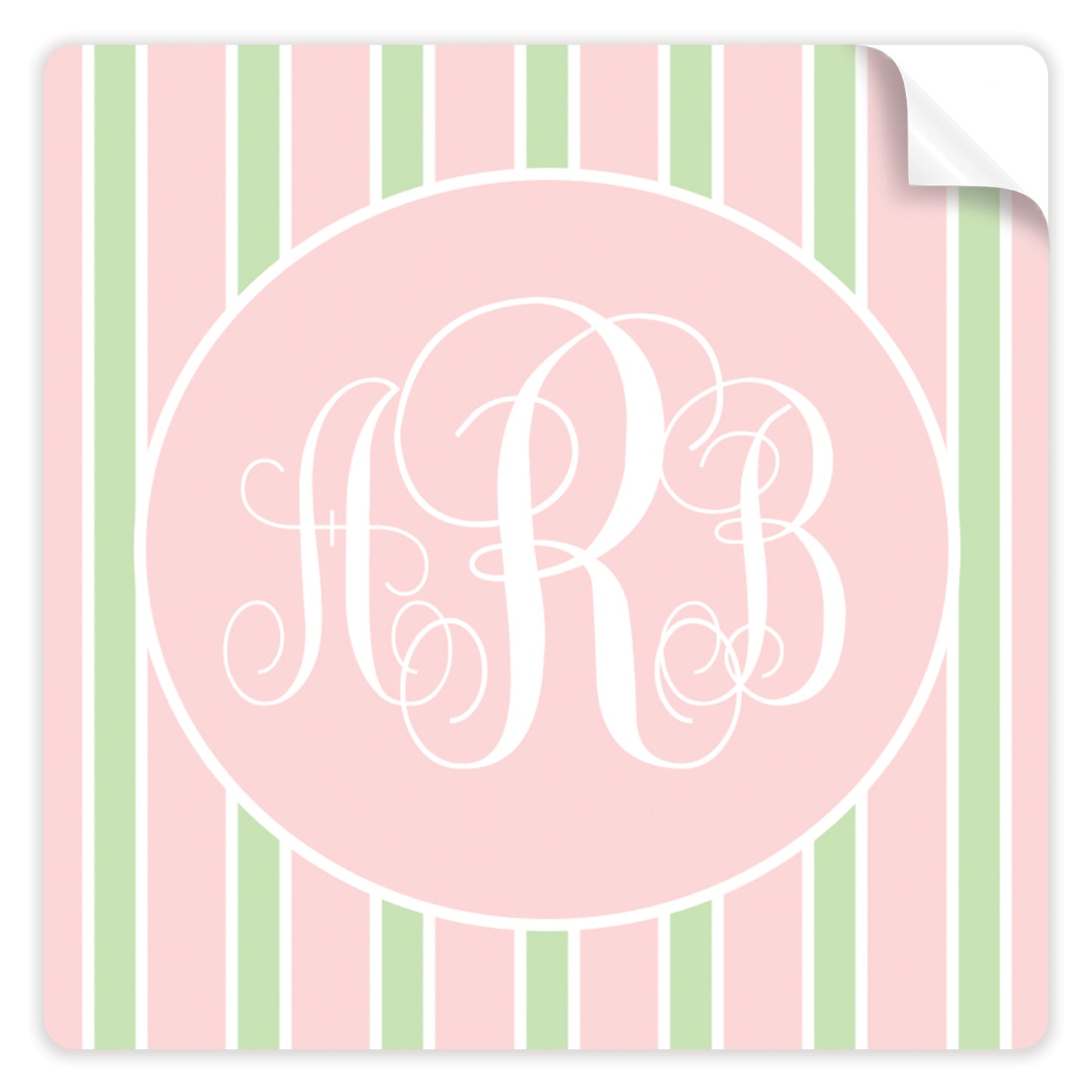 cabana monogram stickers