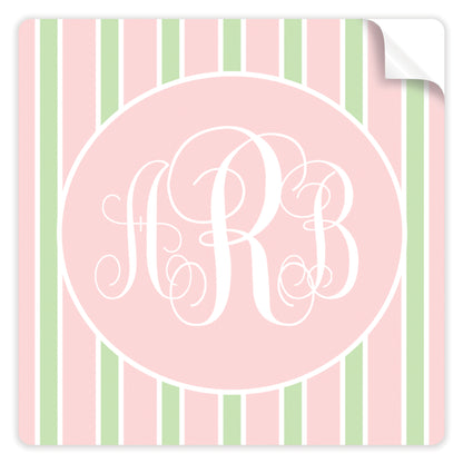 cabana monogram stickers