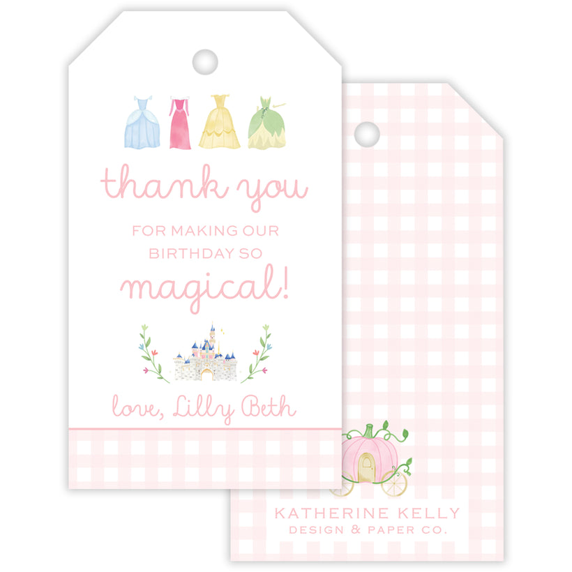 baby shower thank you tags