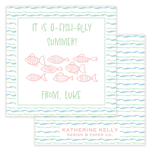 o-fish-ally summer enclosure card