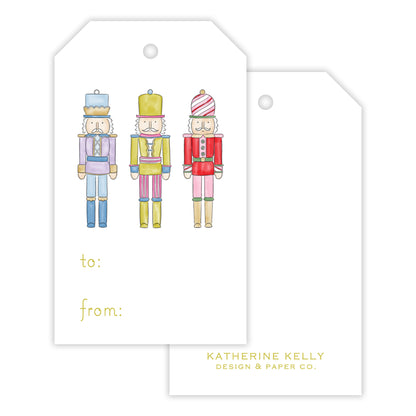 cheerful nutcracker fill-in gift tag