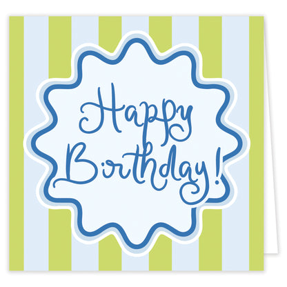 lime doodly-doo folded note set with envelopes