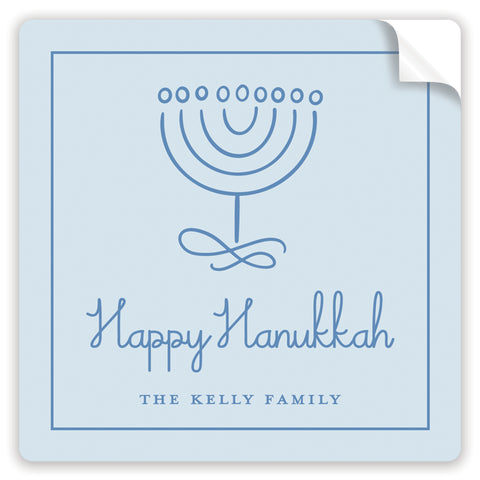 doodle menorah holiday stickers