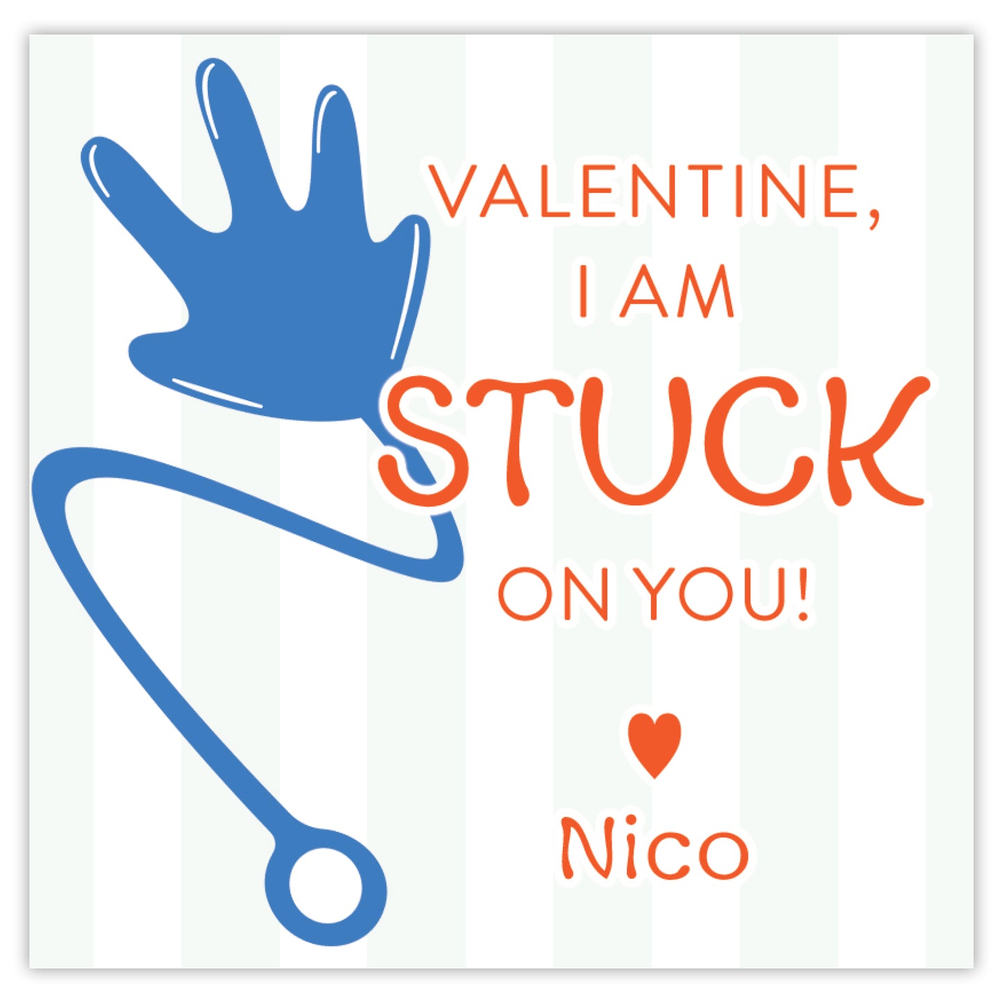 sticky hand valentine