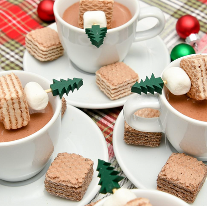 Christmas Tree Party Picks (25pc) for Cupcakes, Appetizers & Cocoa