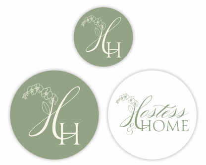 H&H Round Stickers