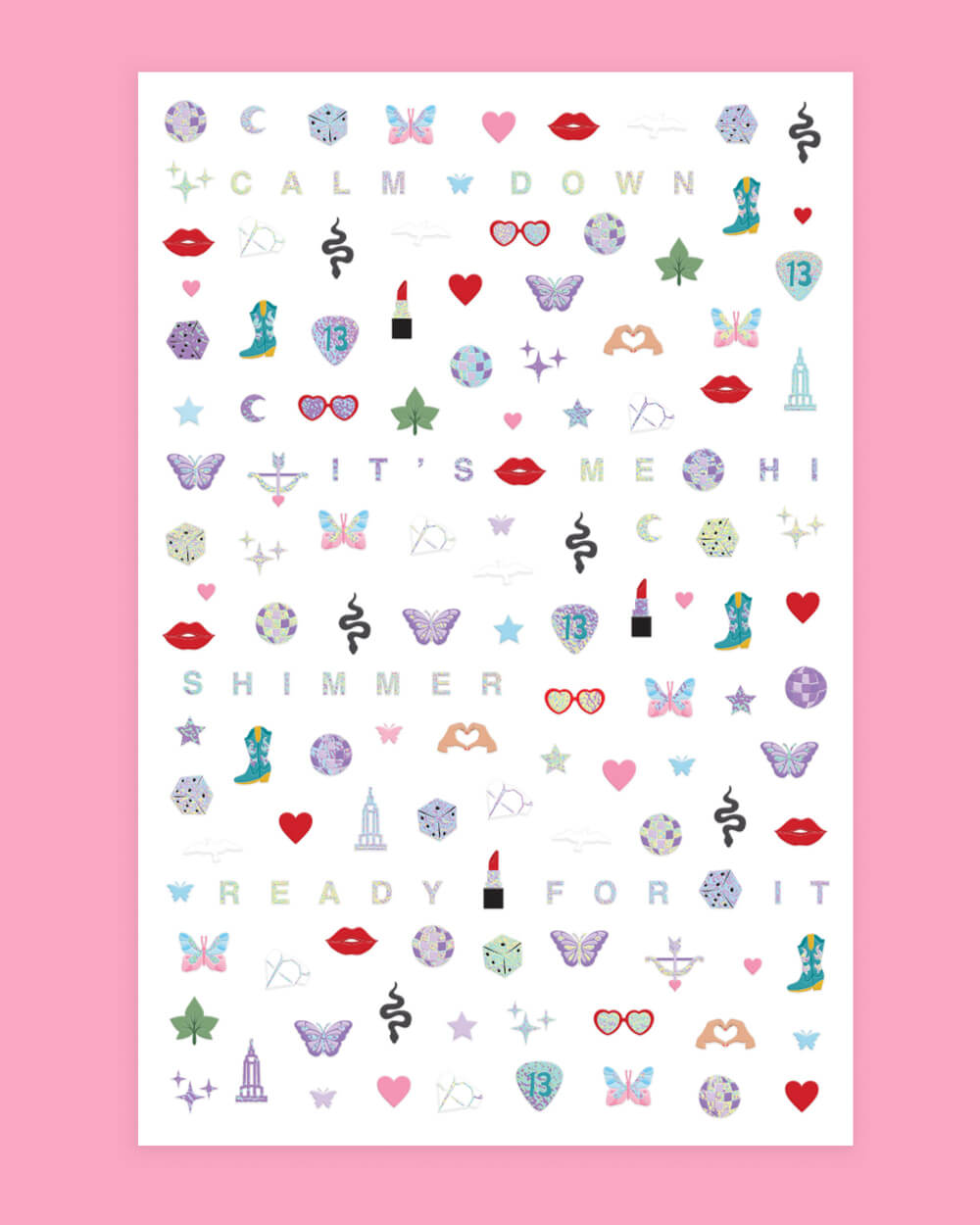 I'm the Problem Nail Stickers - 544 adhesive nail stickers